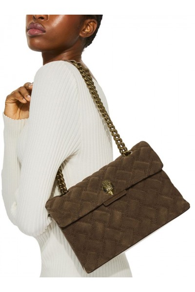 Leather Kensington Bag Brown