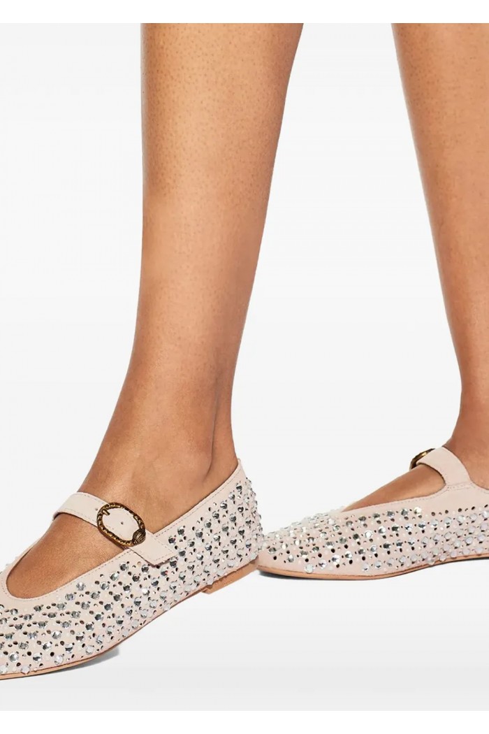 Mayfair embellished ballet flats