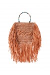 mini tote fringe bag