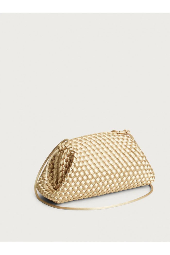 Pouch Champagne Satin Gold Pouch Champagne Satin Gold