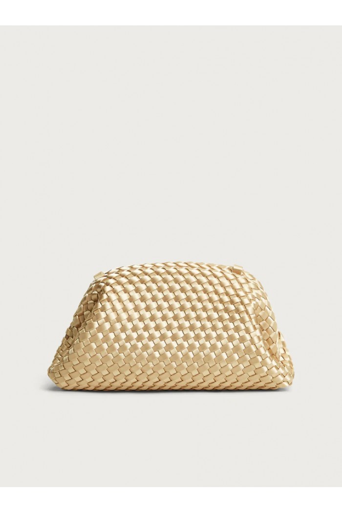 Pouch Champagne Satin Gold Pouch Champagne Satin Gold