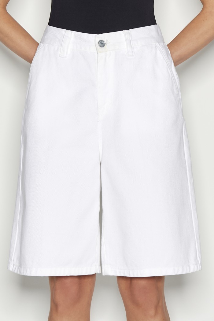 Lagoon Denim Bermuda White
