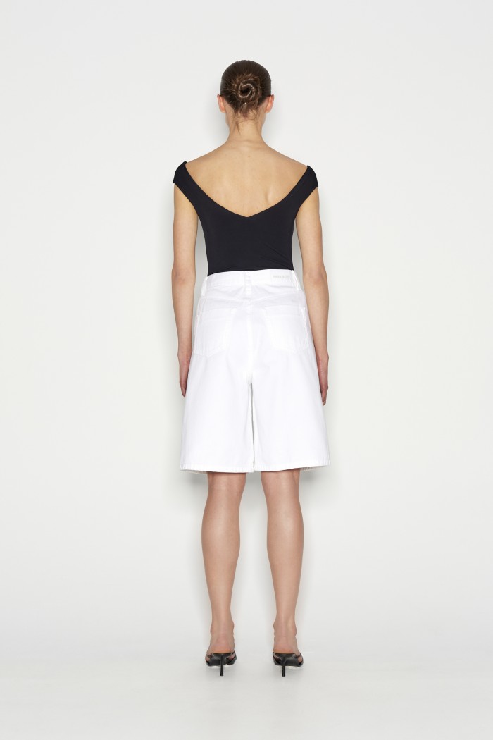 Lagoon Denim Bermuda White