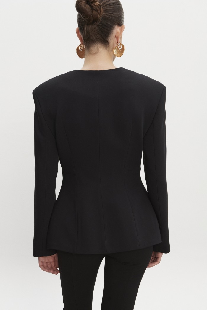 Hourglass Blazer Black