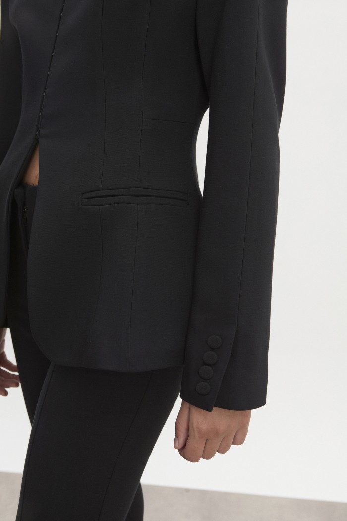 Hourglass Blazer Black