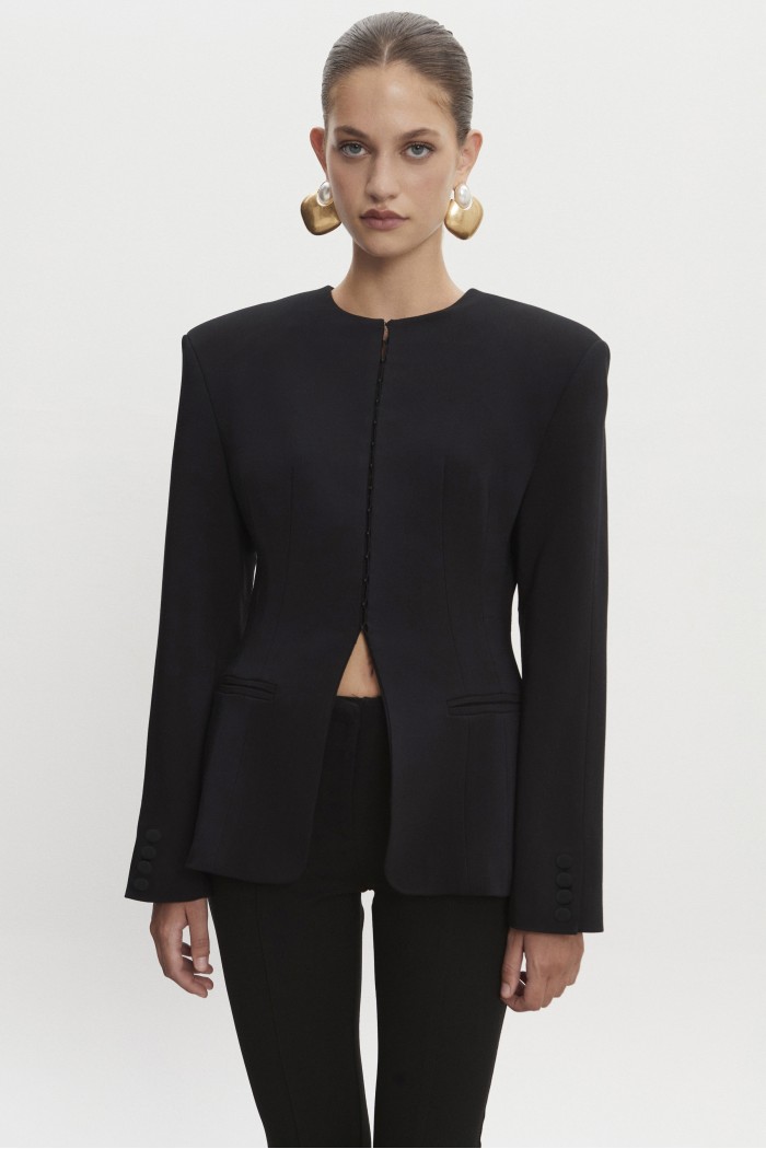 Hourglass Blazer Black