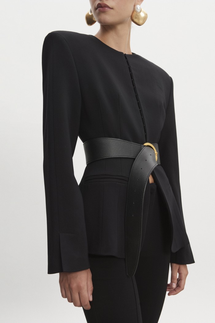 Zoe Leather Belt Black Zoe Leather Belt Black