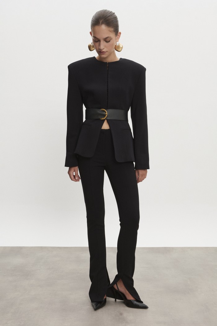 Zoe Leather Belt Black Zoe Leather Belt Black