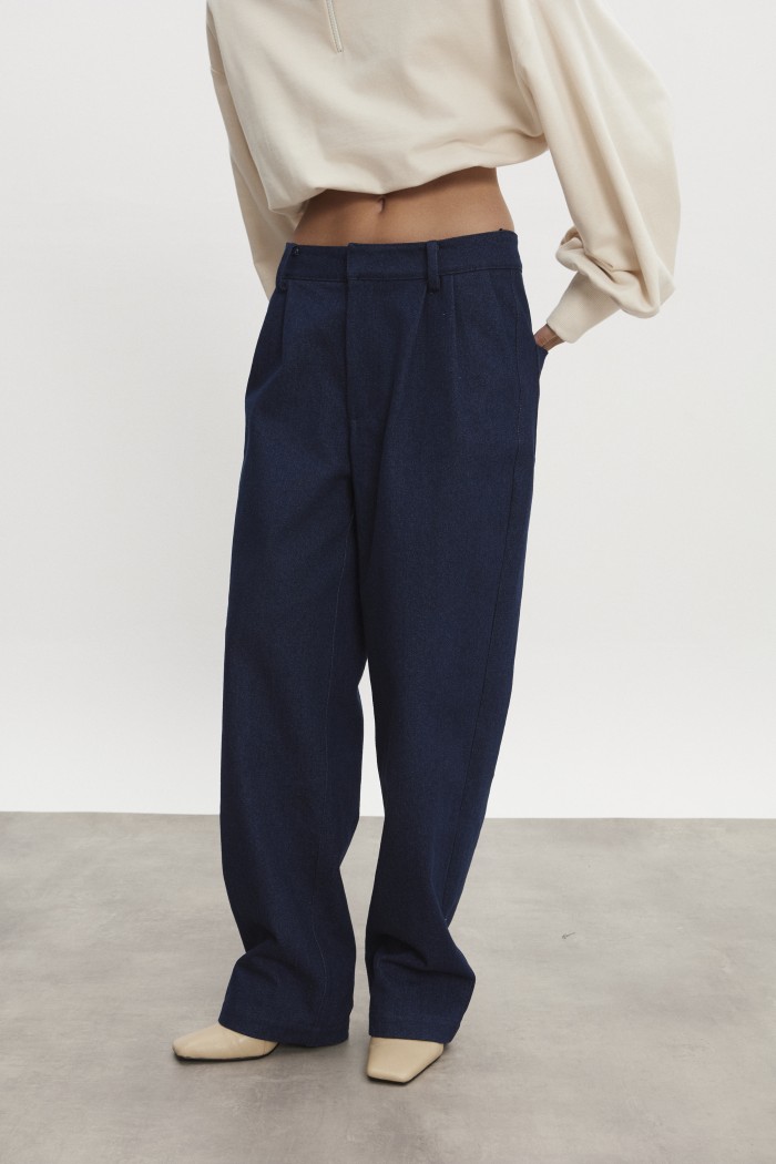 America Dark Blue Denim Trousers 