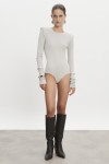 Magnetic Knitted Bodysuit Grey