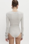 Magnetic Knitted Bodysuit Grey