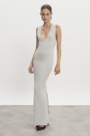 Magnetic Knitted Maxi Dress Grey Magnetic Knitted Maxi Dress Grey