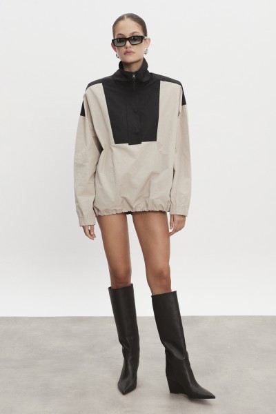 Paolo Wind Anorak M/W Greige-Black 