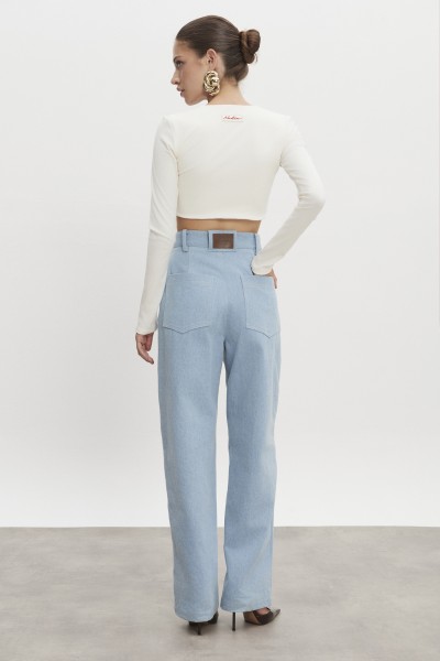 America Light Blue Denim Trousers 