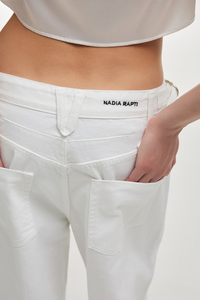 Taylor Denim Trousers Off White