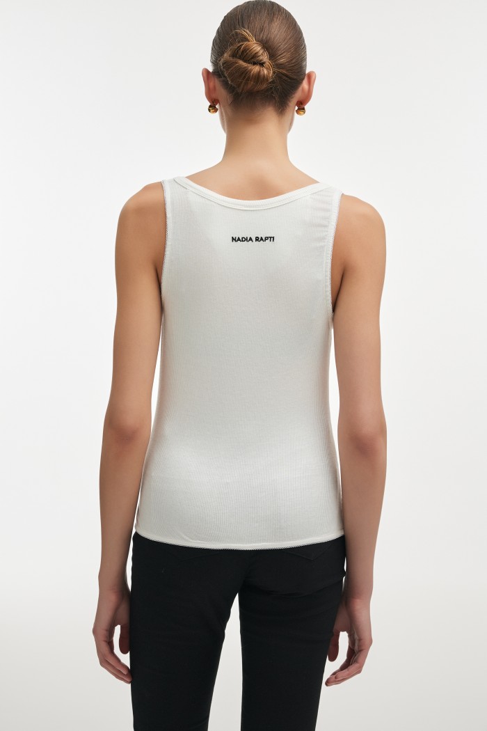 Anasa Top White
