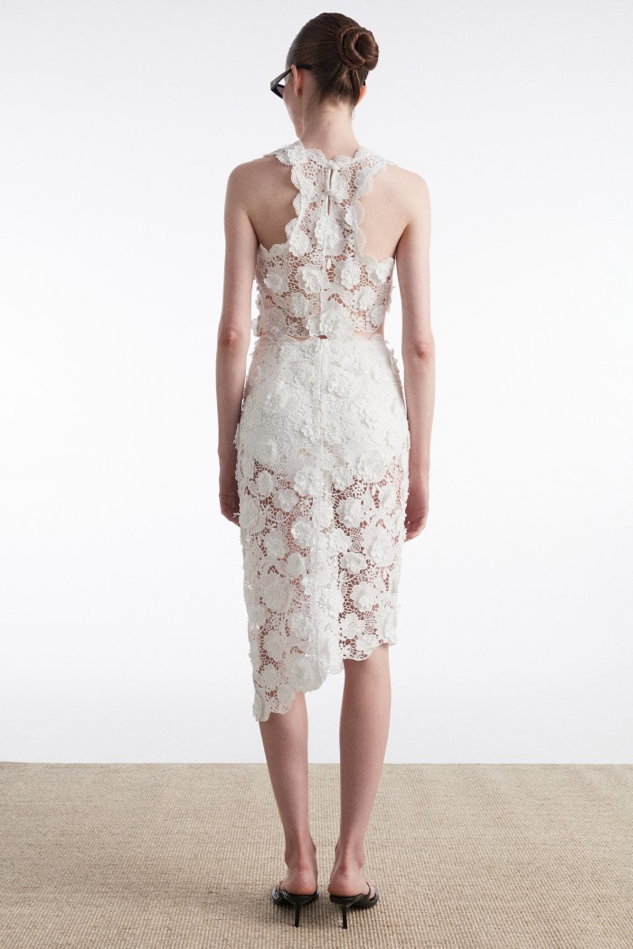 Charlotte Midi Skirt White