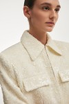 Petra Cropped Blazer White