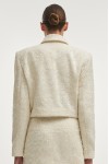 Petra Cropped Blazer White