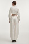 Pure Crop Shirt White