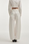 Pure Barrel Trousers White