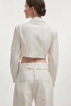 Pure Crop Shirt White