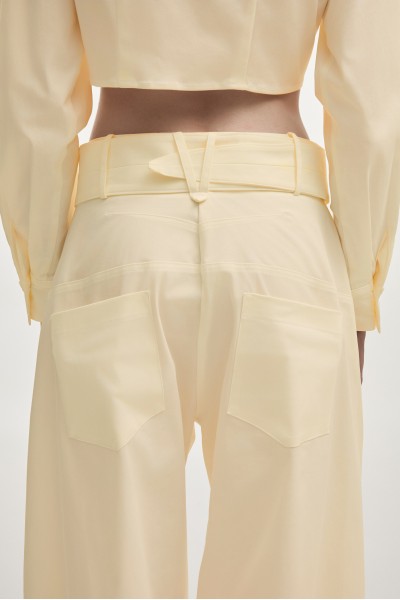 Pure Barrel Trousers Butter yellow
