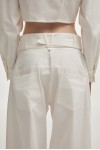 Pure Barrel Trousers White