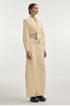 Pure Crop Shirt Butter yellow