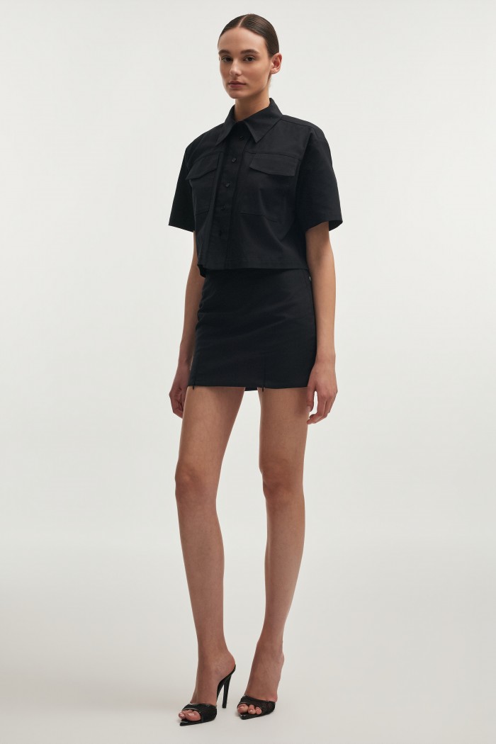 Still Life Mini Sκirt Black