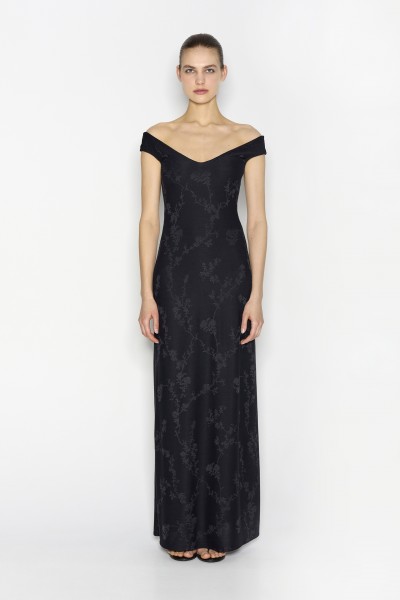 Cactus Long Dress Black