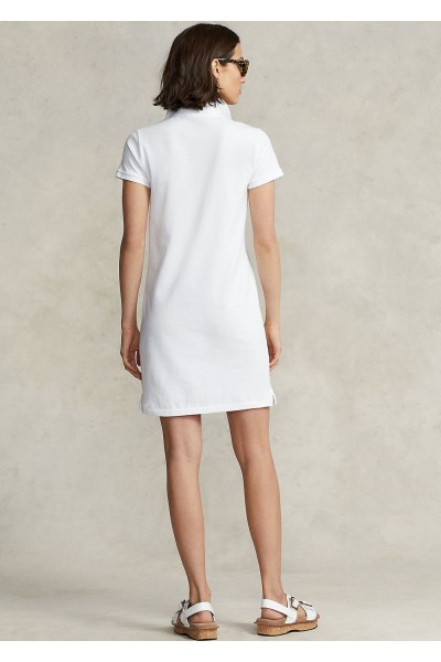 COTTON PONY DRESS WHITE
