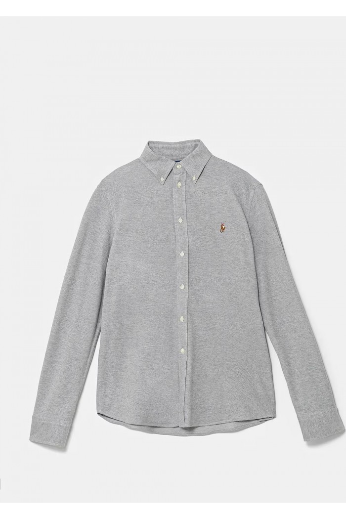 Knit Cotton Oxford Shirt