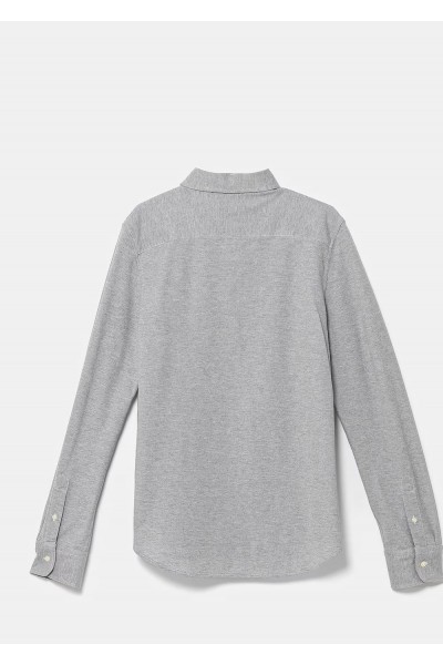 Knit Cotton Oxford Shirt