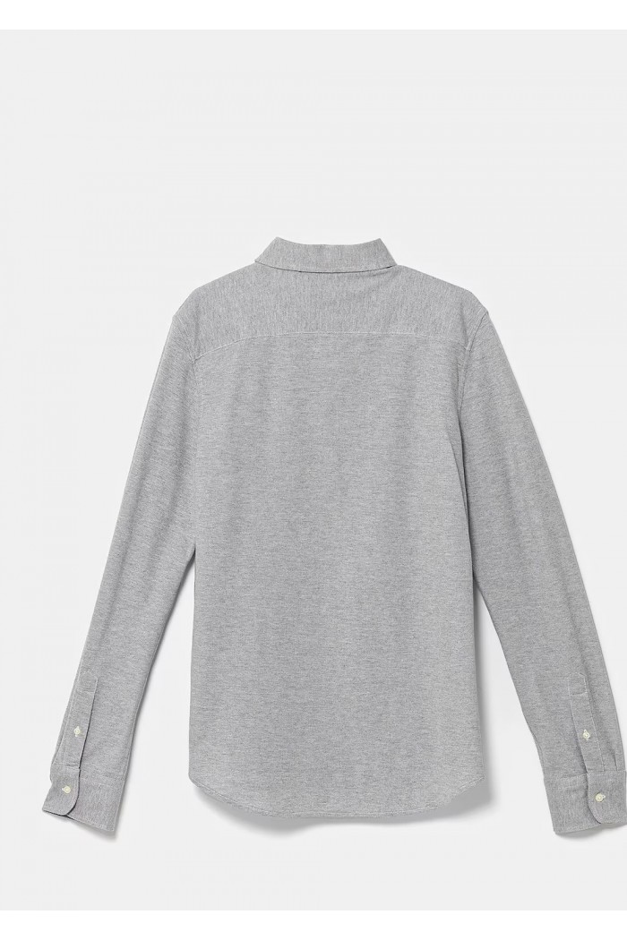 Knit Cotton Oxford Shirt