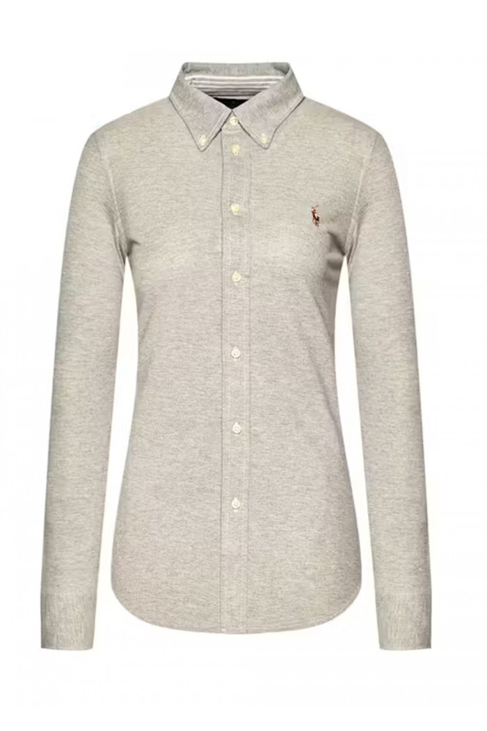 Knit Cotton Oxford Shirt
