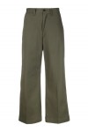 high-waist cropped trousers