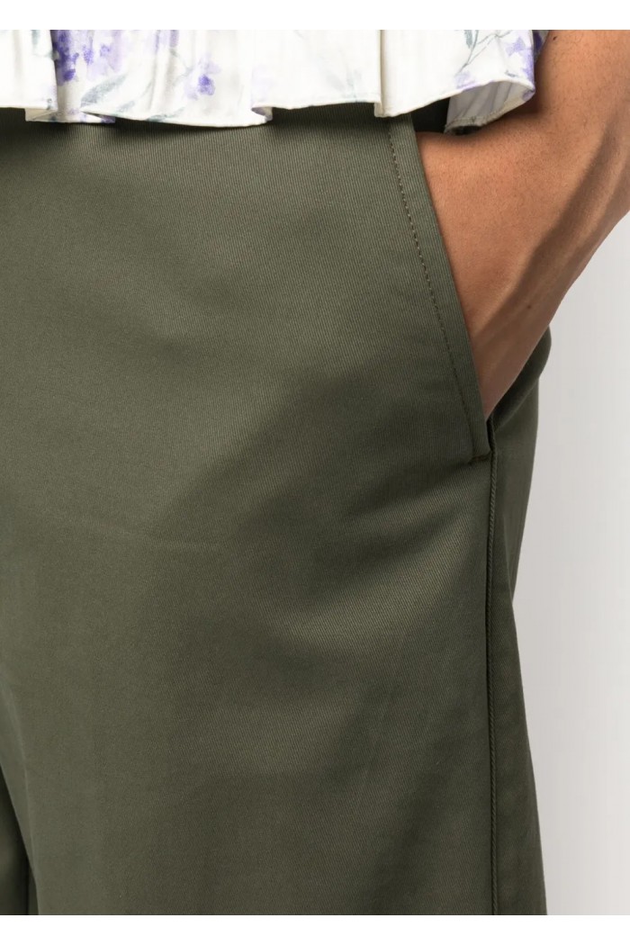 high-waist cropped trousers