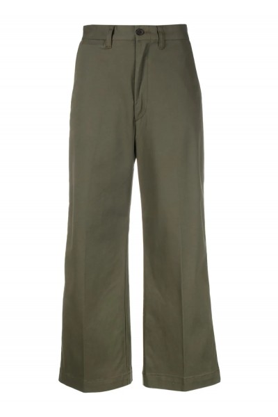high-waist cropped trousers