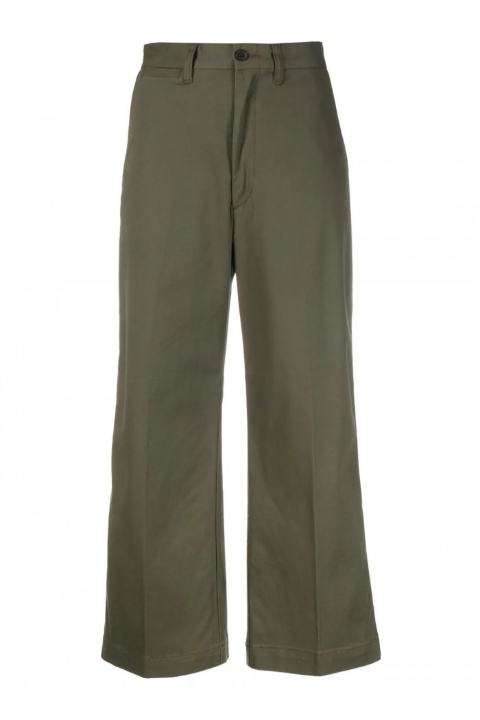 high-waist cropped trousers