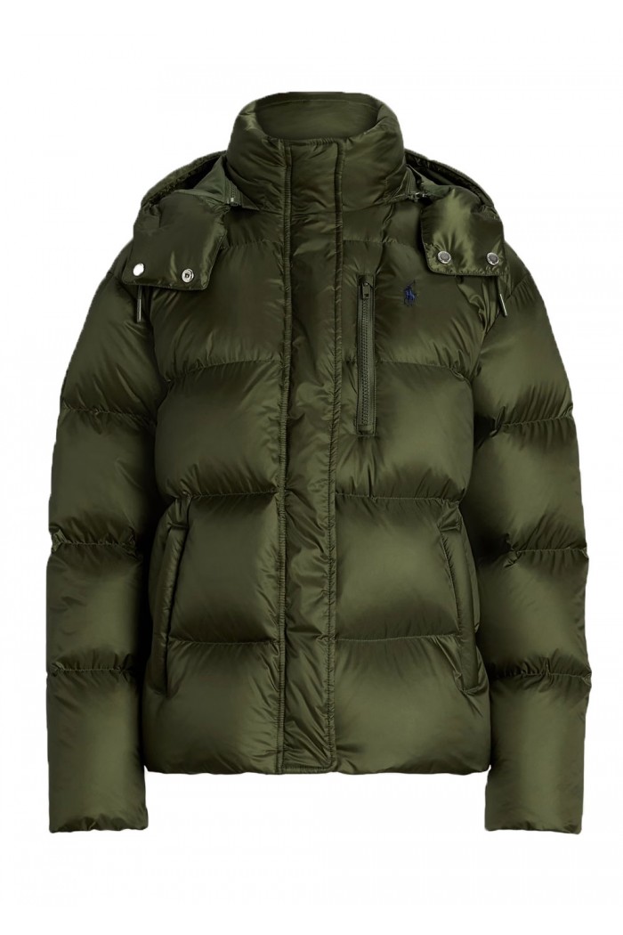 Water-Repellent Quilted Down Jacket