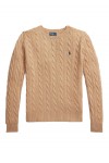 Cable Wool-Cashmere Crewneck Jumper