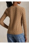 Cable Wool-Cashmere Crewneck Jumper
