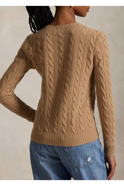 Cable Wool-Cashmere Crewneck Jumper Cable Wool-Cashmere Crewneck Jumper