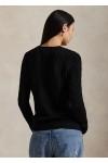 Cable Wool-Cashmere Crewneck Jumper