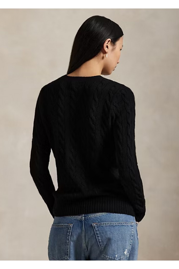 Cable Wool-Cashmere Crewneck Jumper