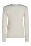 Cable-Knit Wool-Cashmere V-Neck Jumper