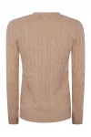 Cable-Knit Wool-Cashmere V-Neck Jumper