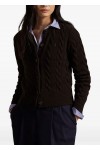 Cable-Knit Wool-Cashmere Cardigan