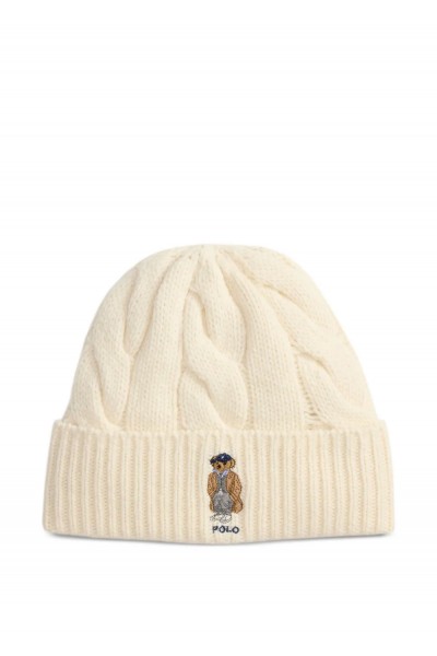 Polo Bear Cable Wool-Blend Beanie